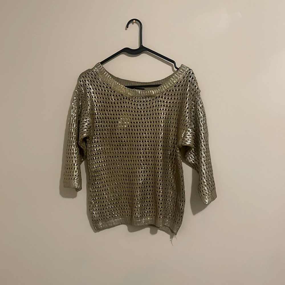 Gold sweater size small